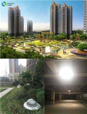 遂宁南滨帝景地下车库应用导光筒